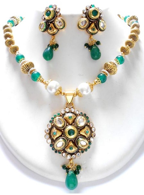 Polki Necklace Set
